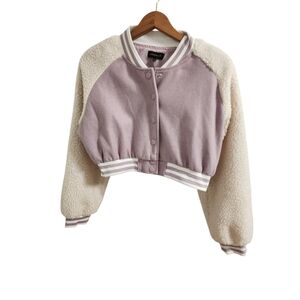 36 Point 5 Cropped Bomber Jacket